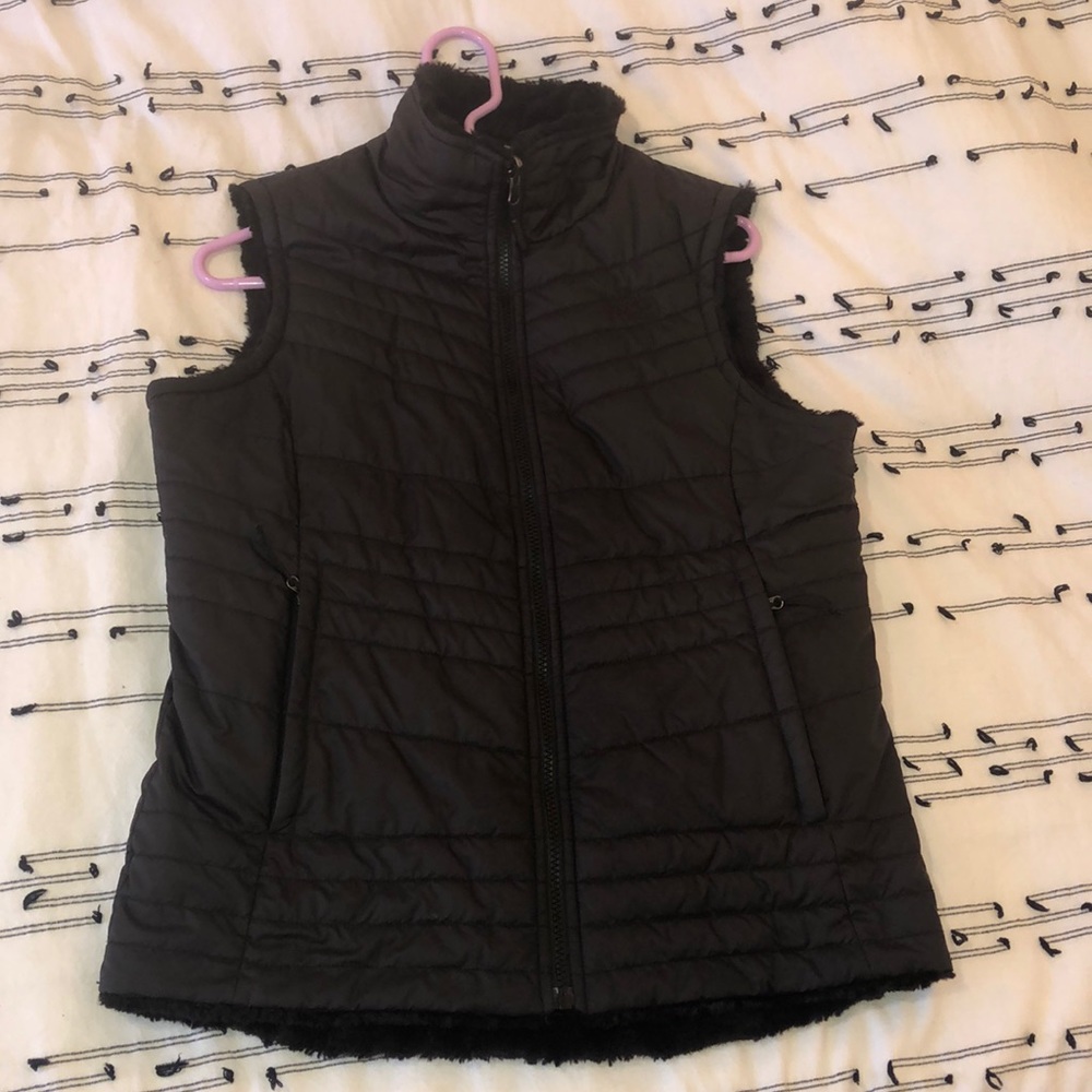 The North Face reversible black vest